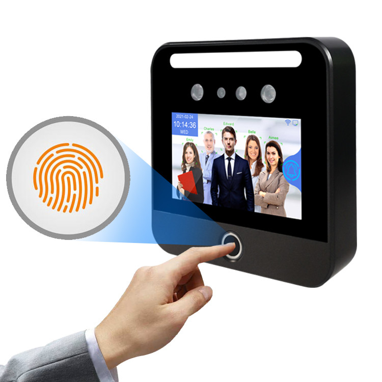 Biometric Face Recognition Attendance Machine Fingerprint Scanner Employee Time Recorder