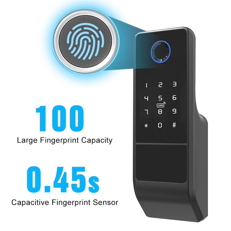 Digital App Wifi Biometric Fingerprint Door Lock Smart Double Sided